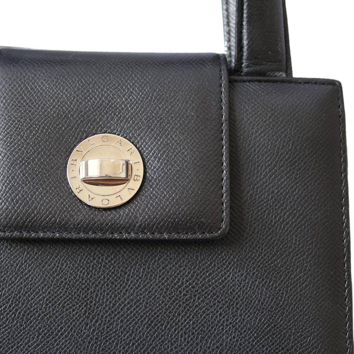 Bulgari Black Leather Bag In Excellent Condition In Gazzaniga (BG), IT