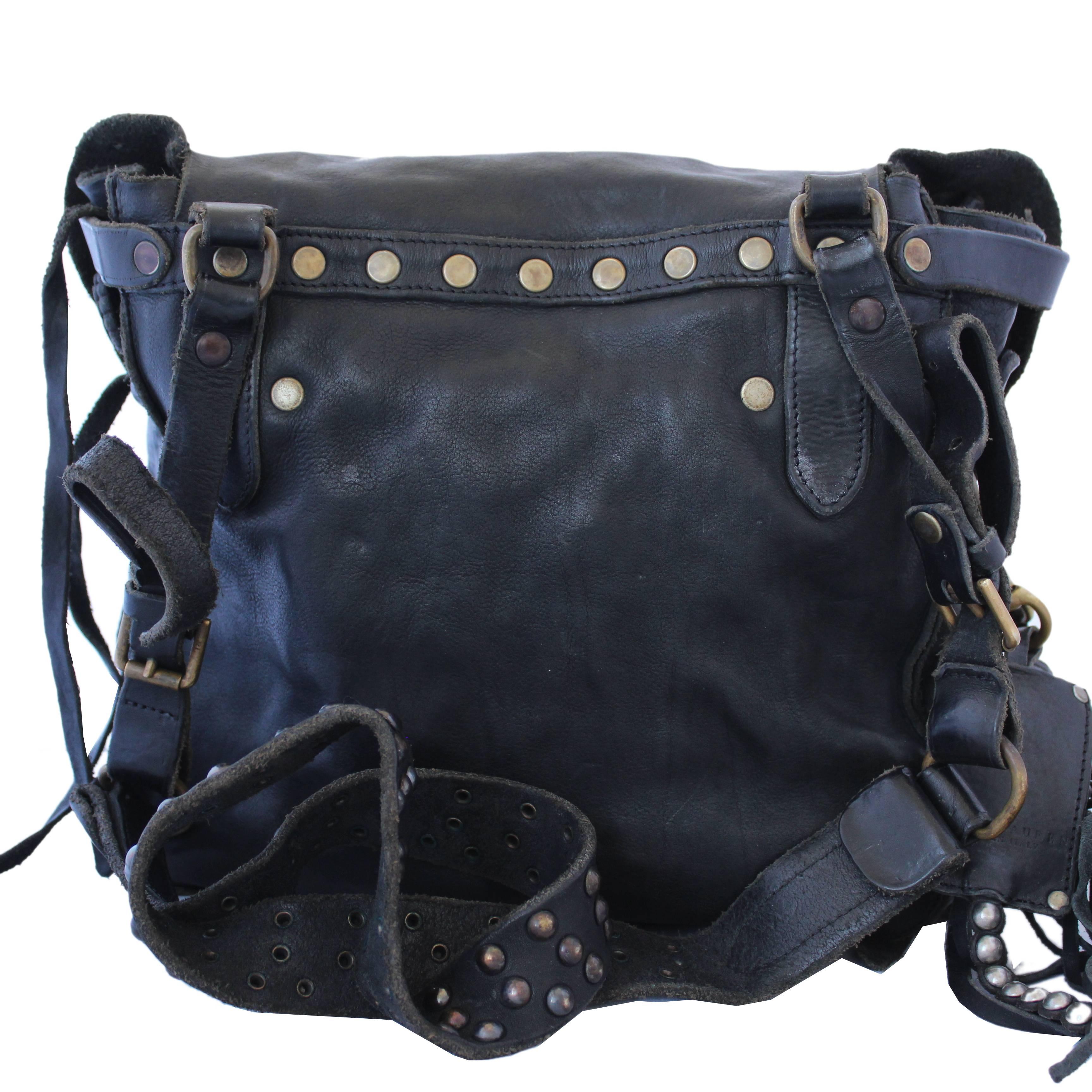 Women's Ralph Lauren Black  Leather Bag