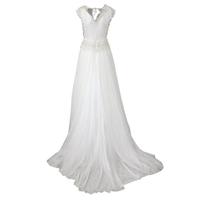 2016 Alberta Ferretti Wedding Dress IT 40 / 42 For Sale at 1stdibs