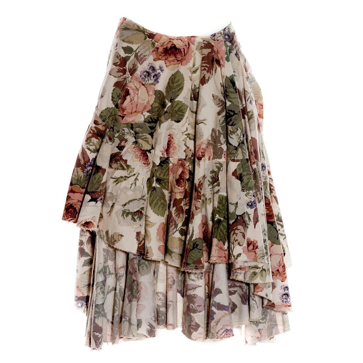 Junya Watanabe Comme des Garçons Floral Skirt S