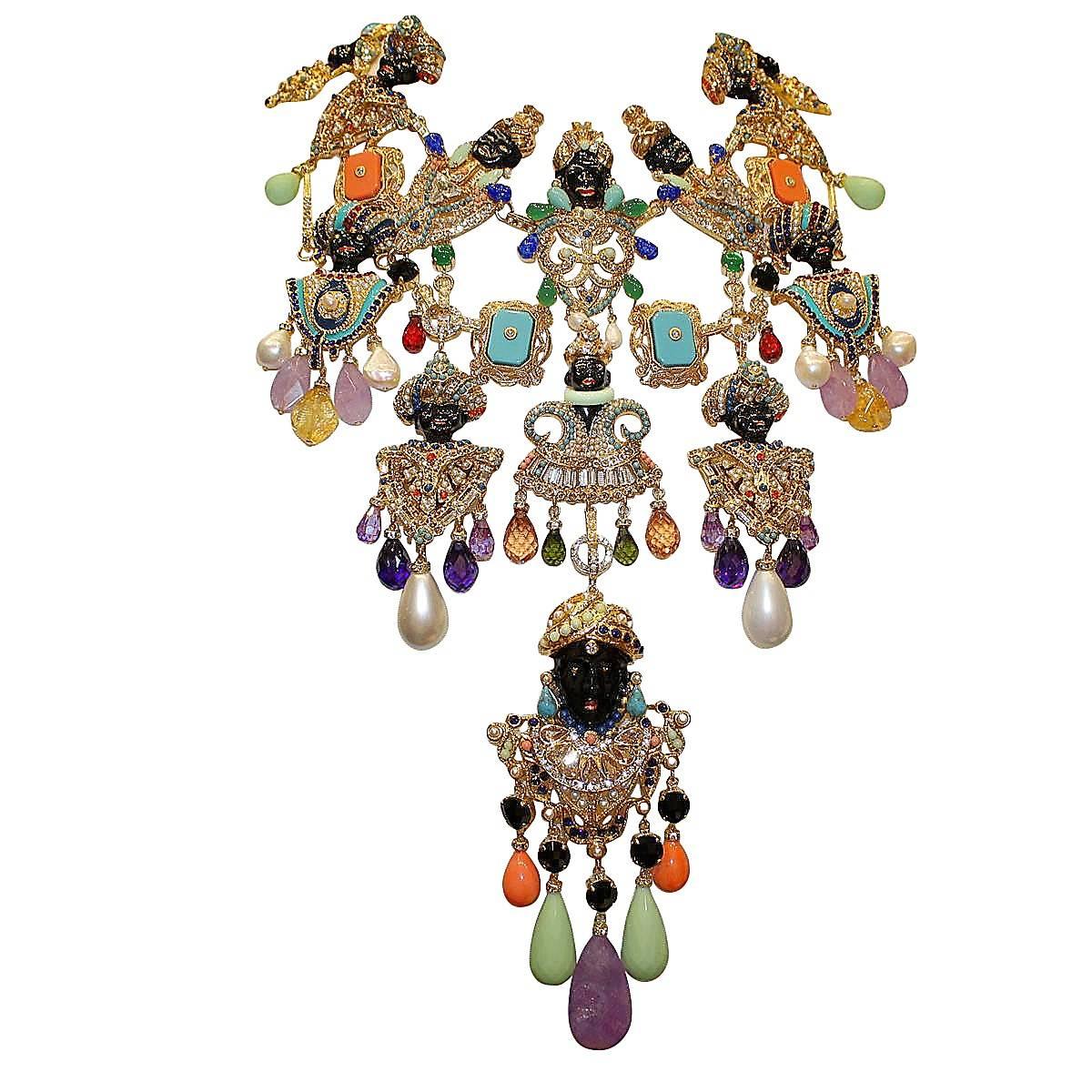 Carlo Zini  Venetian Mori Big Necklace