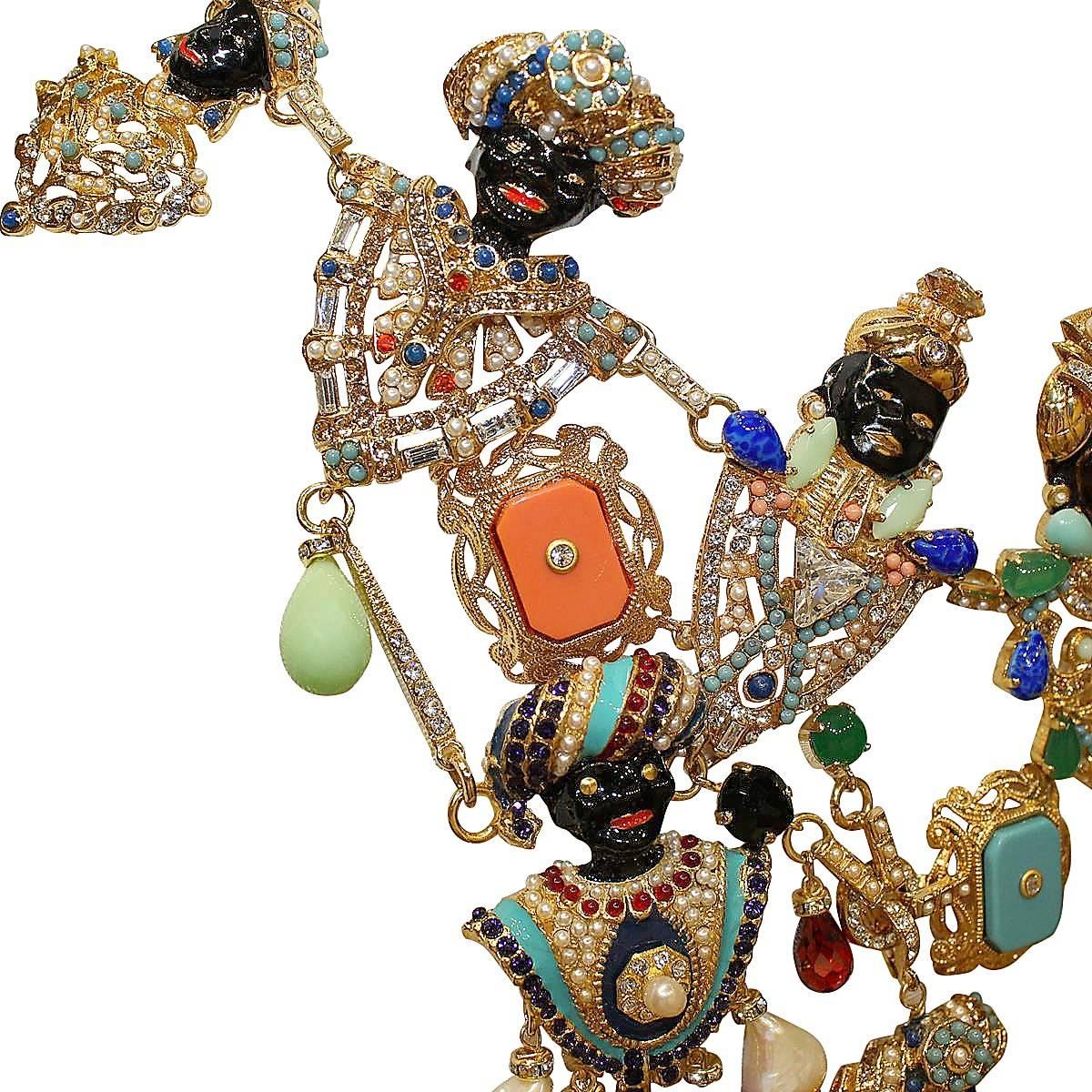 Women's Carlo Zini  Venetian Mori Big Necklace