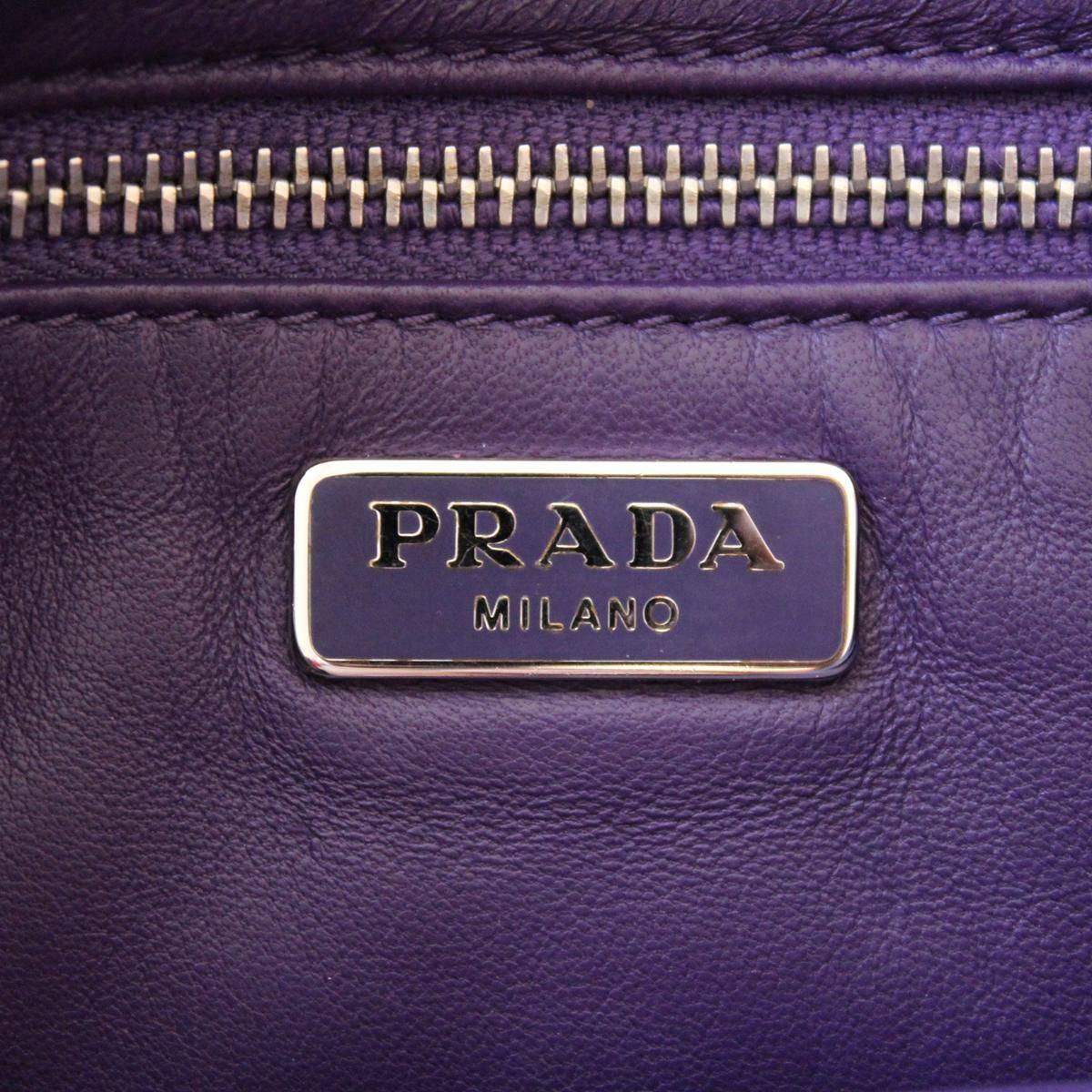 Women's Prada Purple Fringes Shoulder Bag