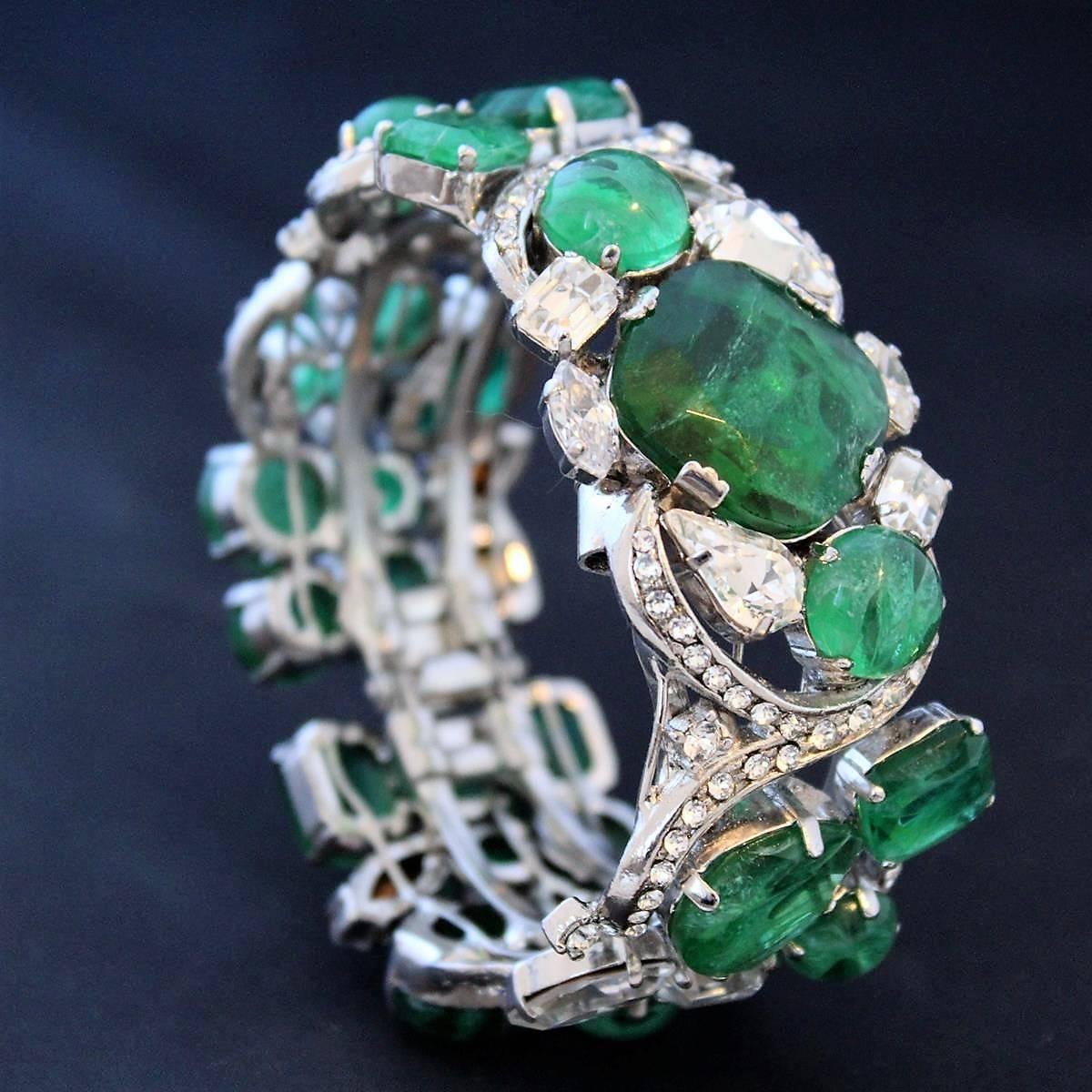 Carlo Zini  Emerald Bracelet In New Condition In Gazzaniga (BG), IT