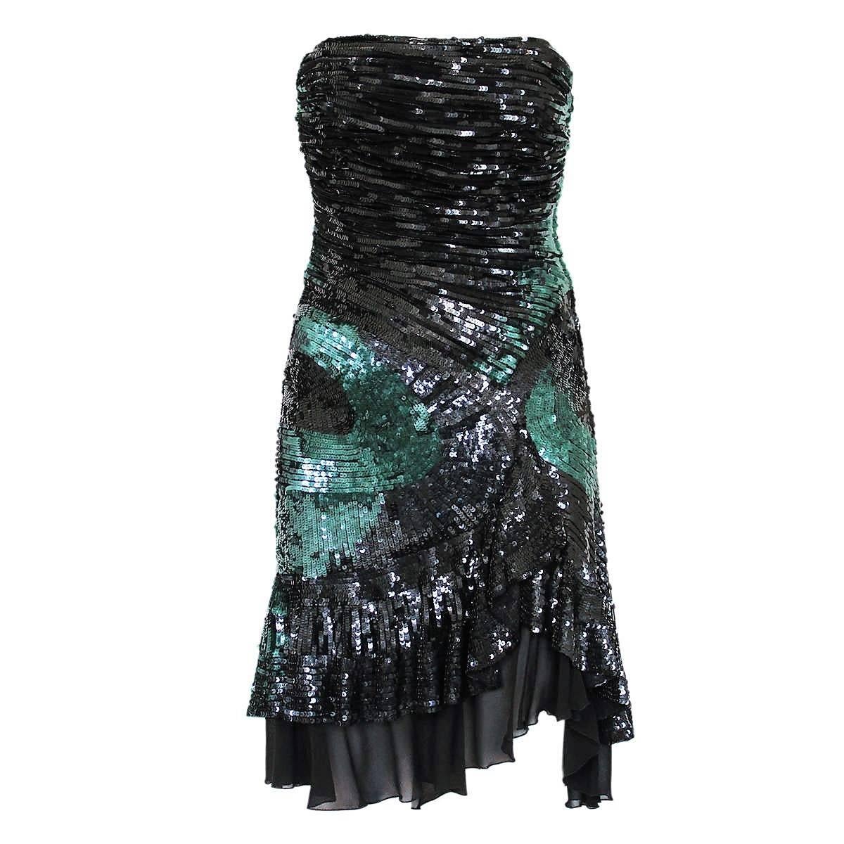 Versace  Haute Couture Sequins Dress 42 For Sale