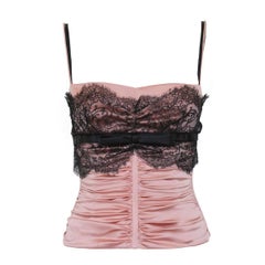 Dolce & Gabbana Silk and Lace Top