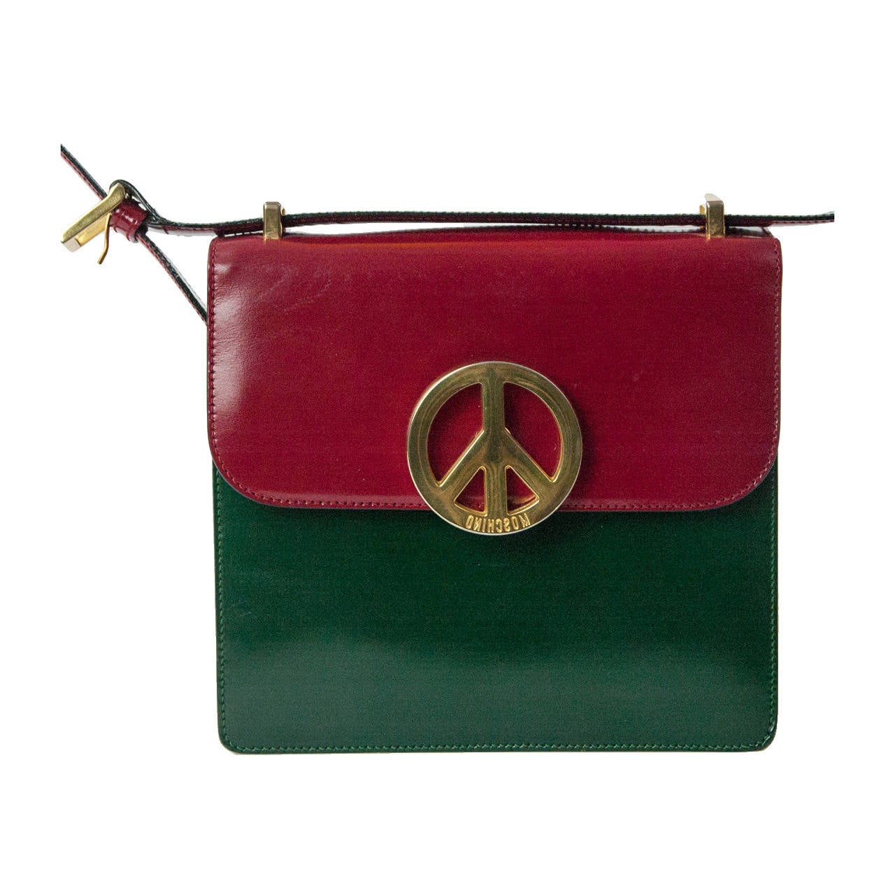 Moschino Redwall Peace&Love Multicolored Bag, Late 1980s 