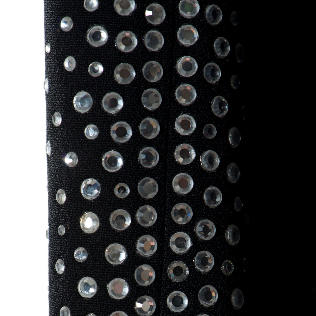 Gai Mattiolo Couture Swarovsky Crystals Black Dress In Excellent Condition In Gazzaniga (BG), IT