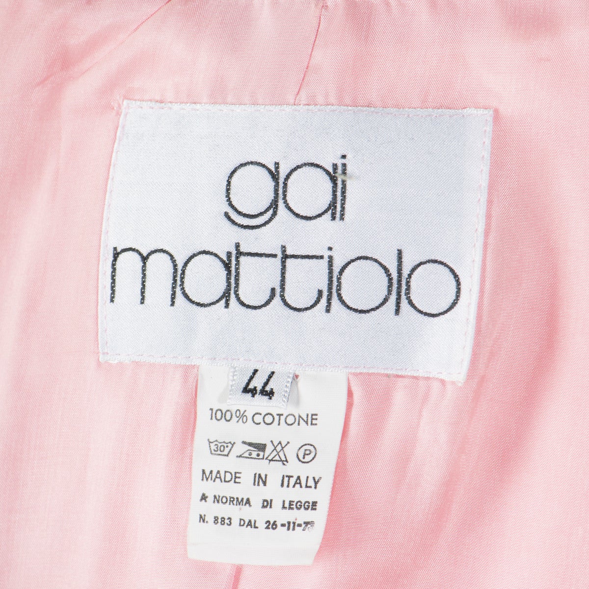 Gai Mattiolo Pink Skirt Suit In Excellent Condition In Gazzaniga (BG), IT