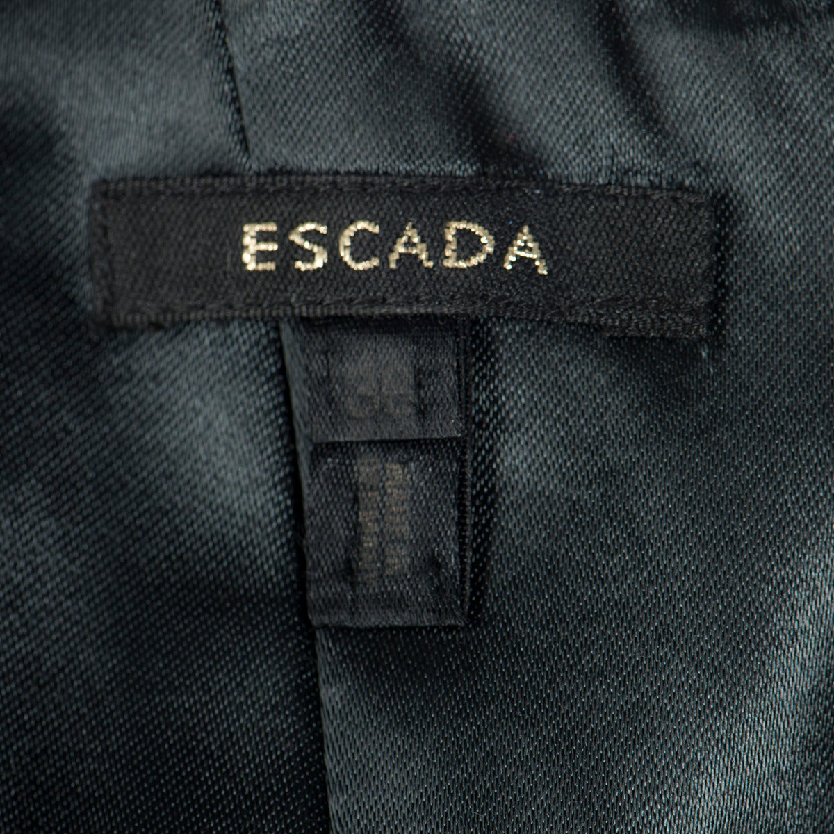 Women's Escada Black Wool Top and Skirt Suit