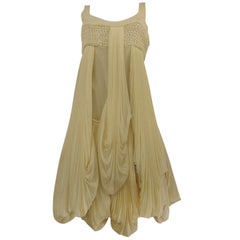 Byblos Ivory Silk Cocktail Dress, 2008 