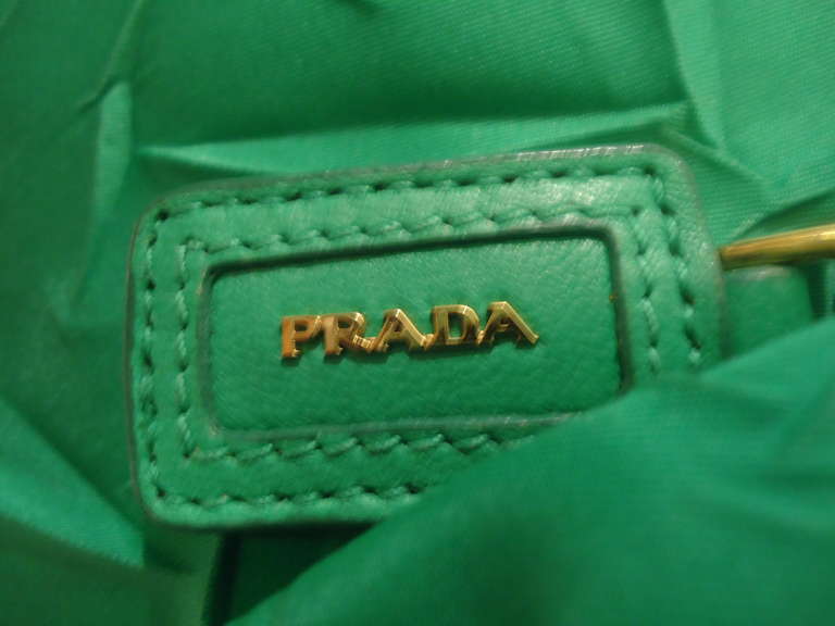 Prada Textile and Leather Handbag 2