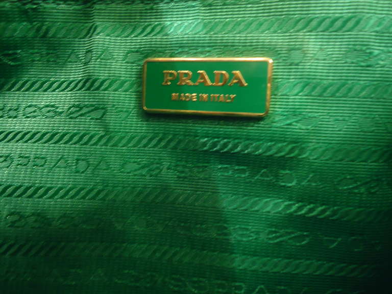 Prada Textile and Leather Handbag 3