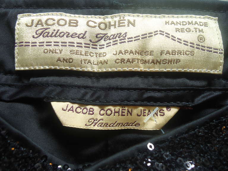 Women's Jacob Cohen Black Sequin Jeans