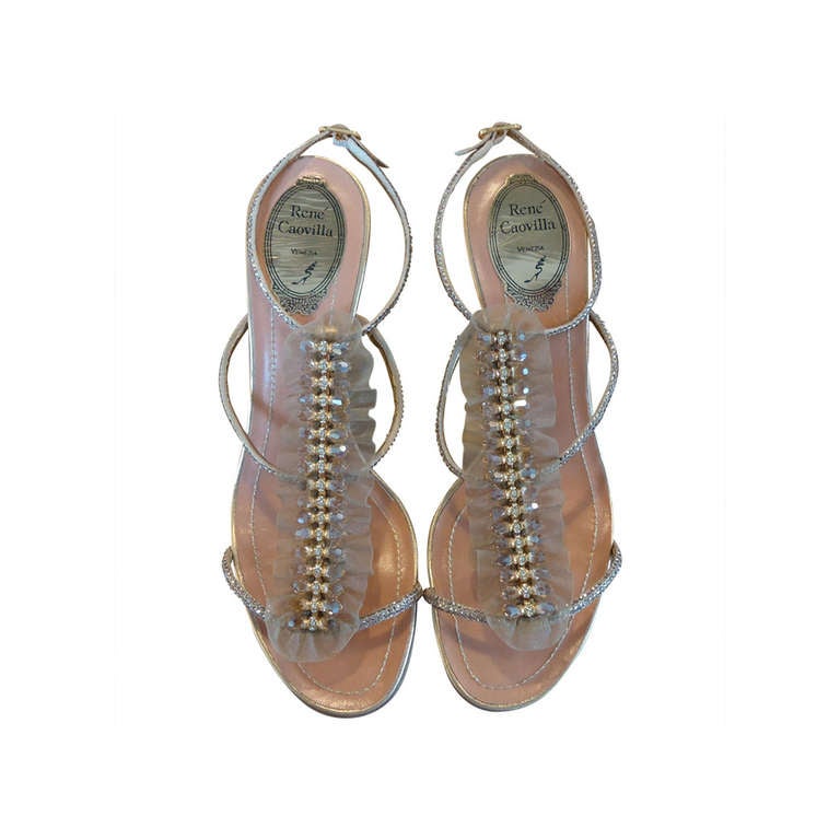René Caovilla Jewel Sandal For Sale
