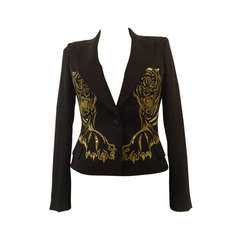 Alexander McQueen Tiger Embroidered Jacket 2007 Collection