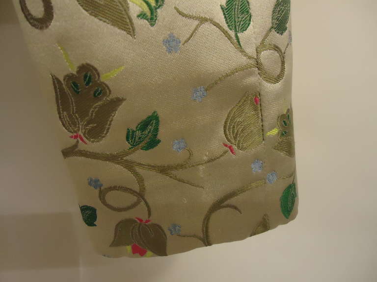 1997 Prada Embroided Floral Silk Jacket 2