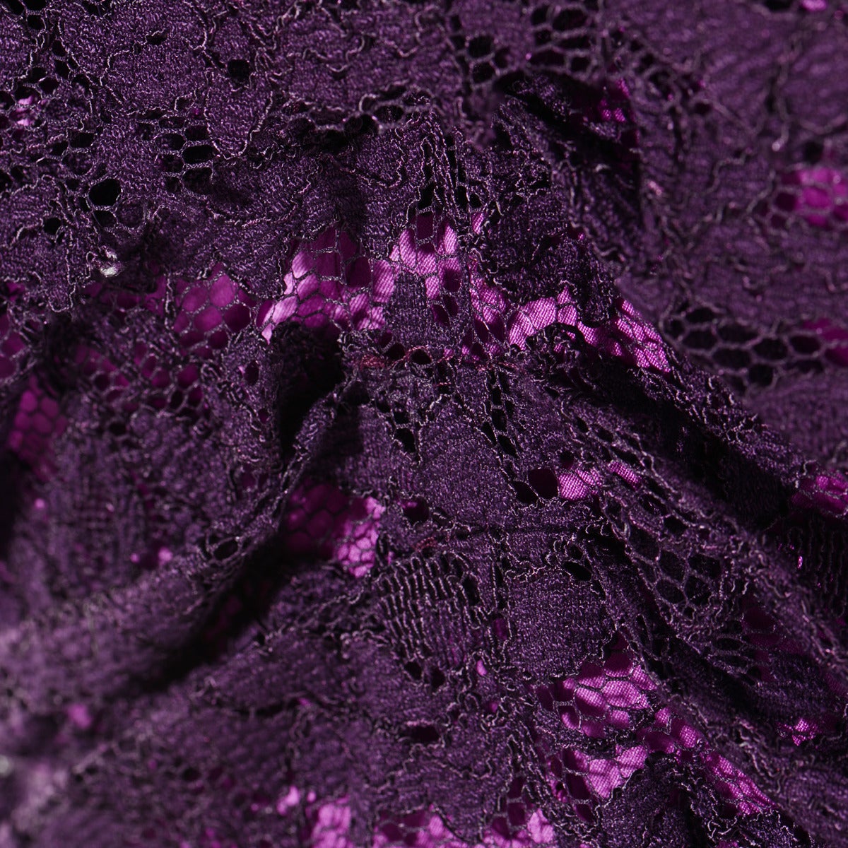 Black Dolce&Gabbana Purple Lace Evening Dress