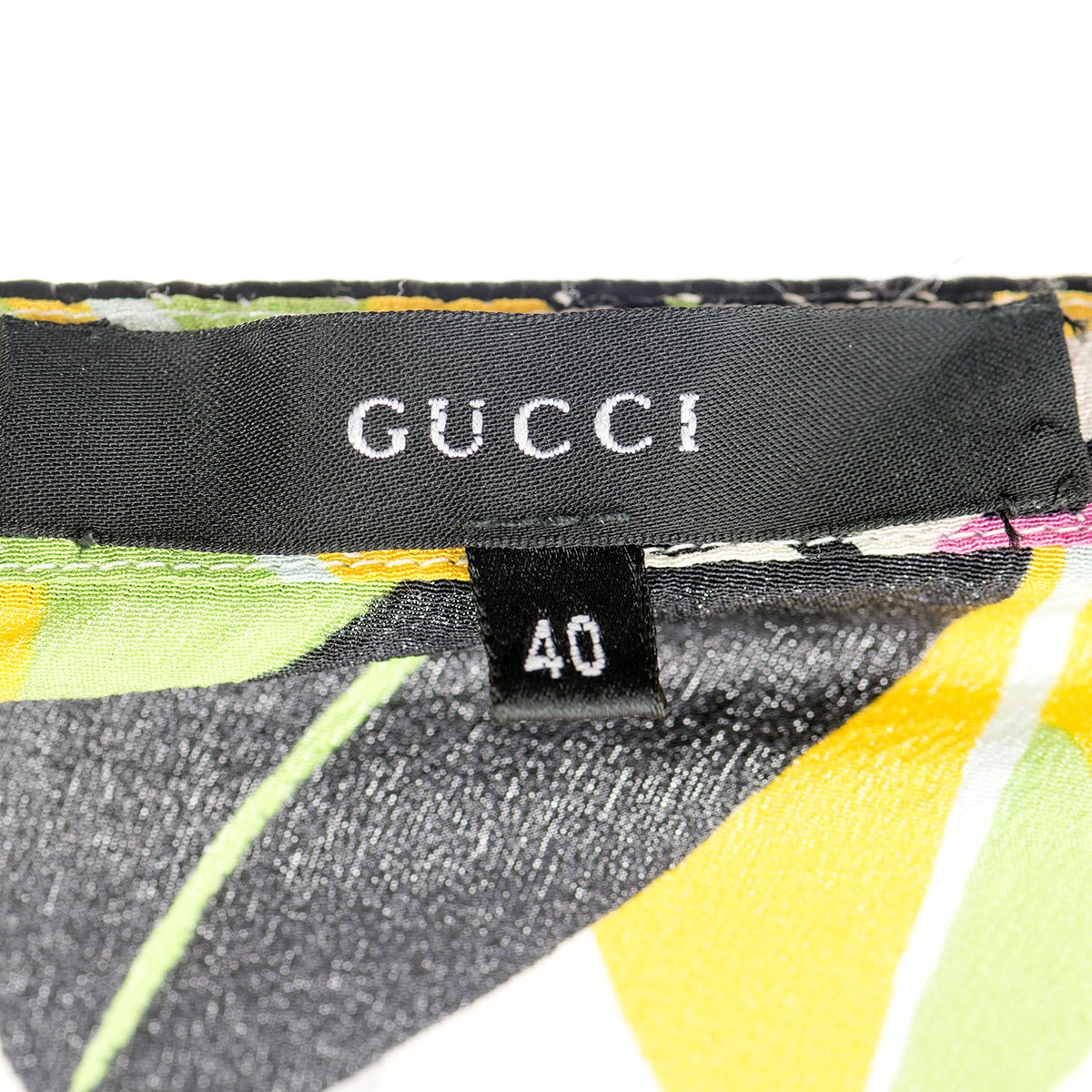 Women's Gucci Multicolored Floral Silk Skirt