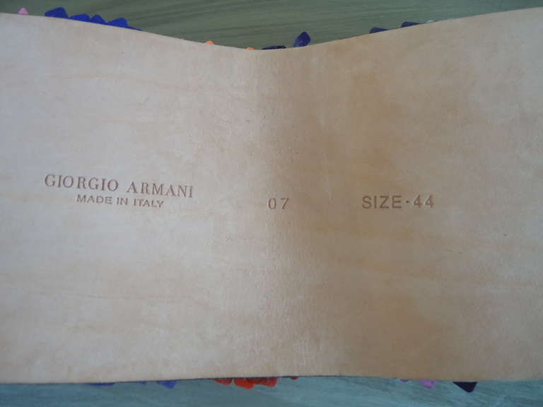 Giorgio Armani Multicolored Sequins Belt 4