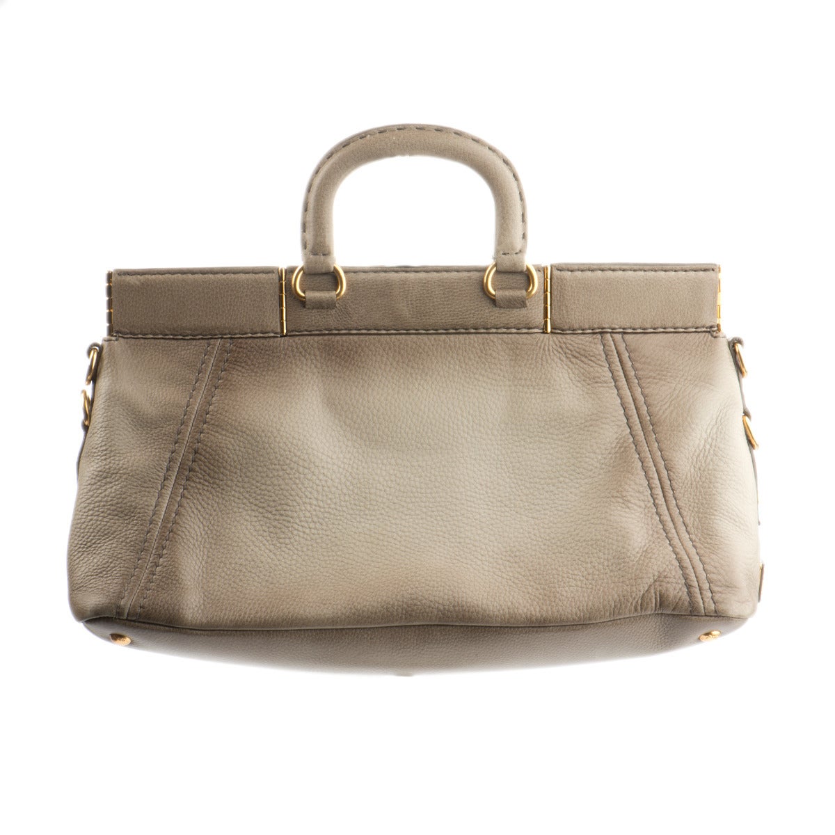 Prada Grey Fumé Leather Handbag