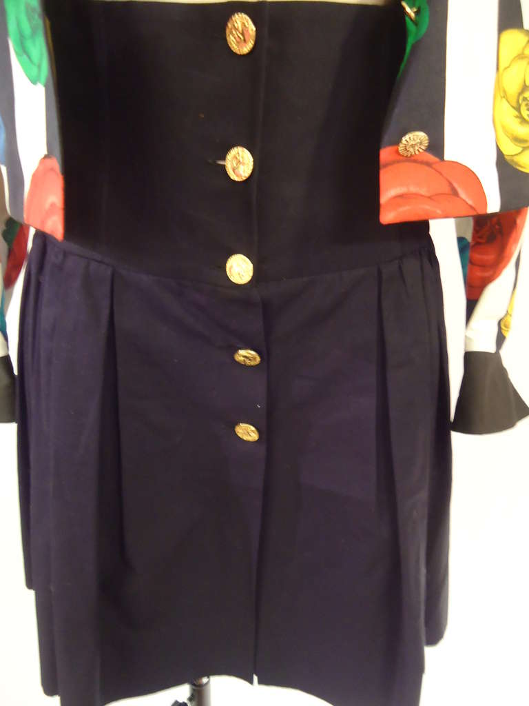 Chanel Camellia Jacket And Skirt Suit, 1990s  1
