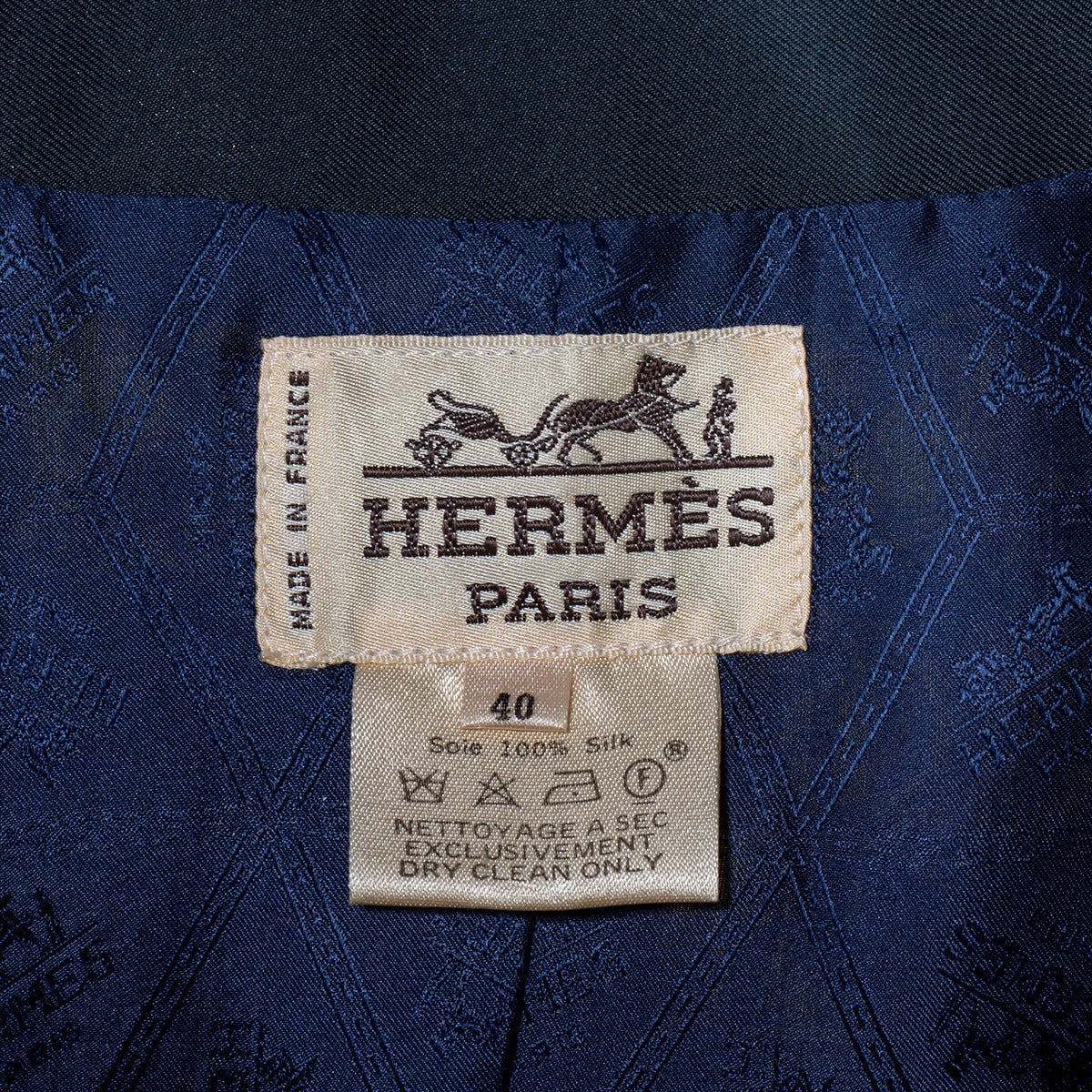 Vintage Hermès Cosmos Silk Jacket at 1stDibs