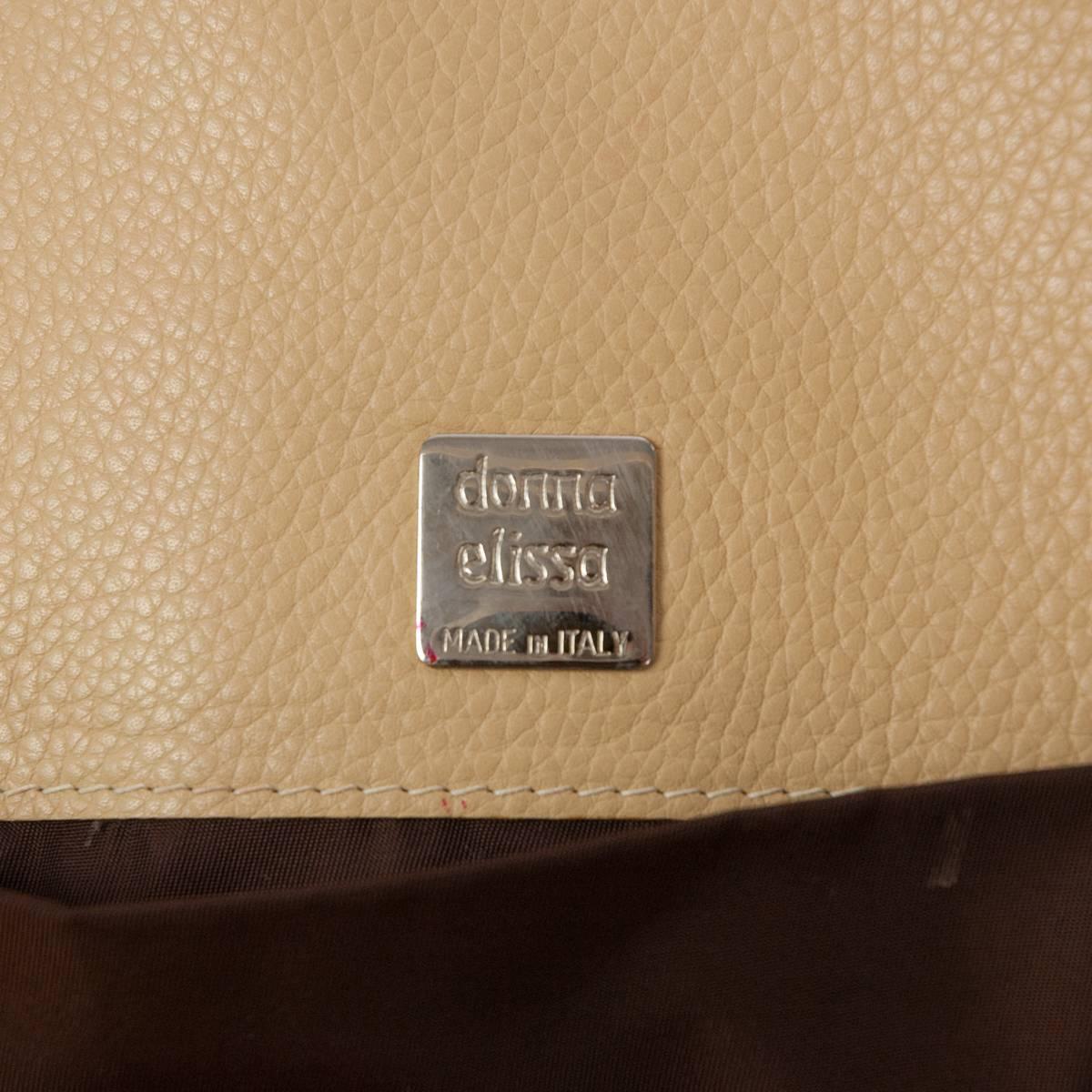 Donna Elissa Milano Borsa in coccodrillo beige 1