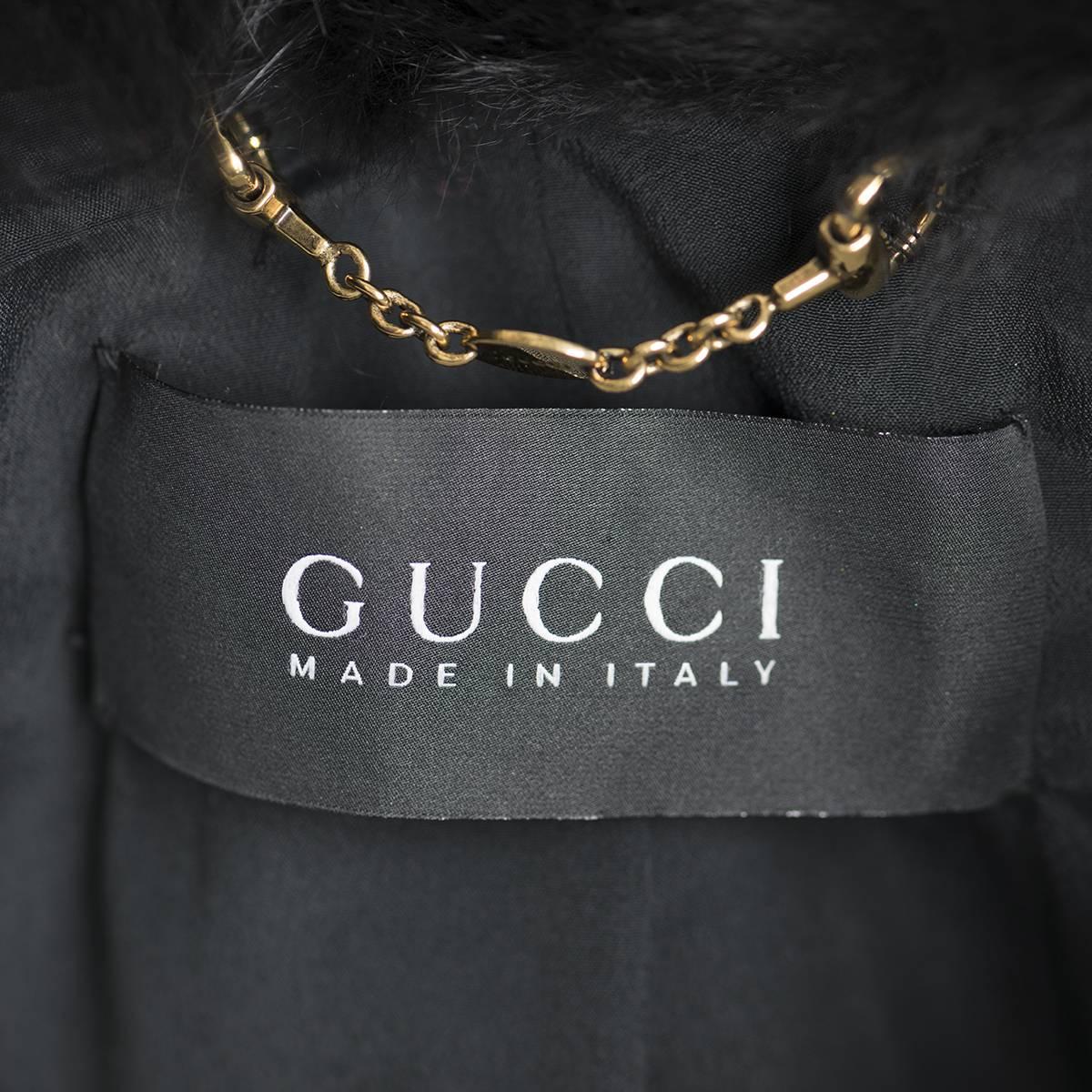 Gucci Black Mink and Fox Fur Jacket 1