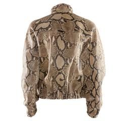 Gucci Camel Real Python Jacket