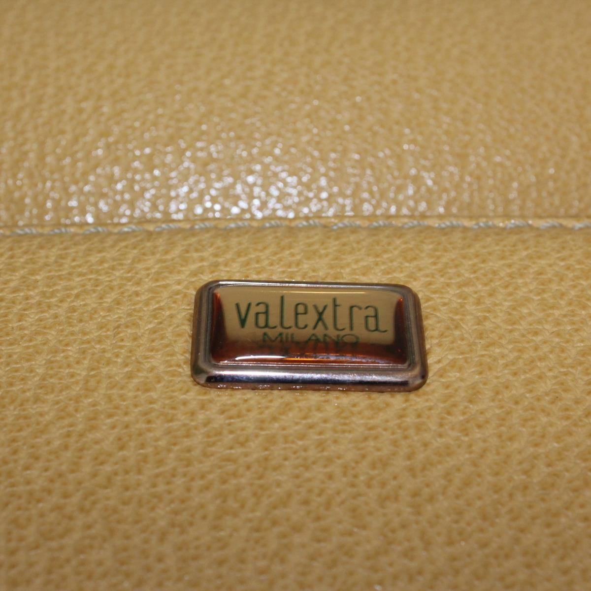 Orange Valextra Milano Pale Ochre Leather Bag