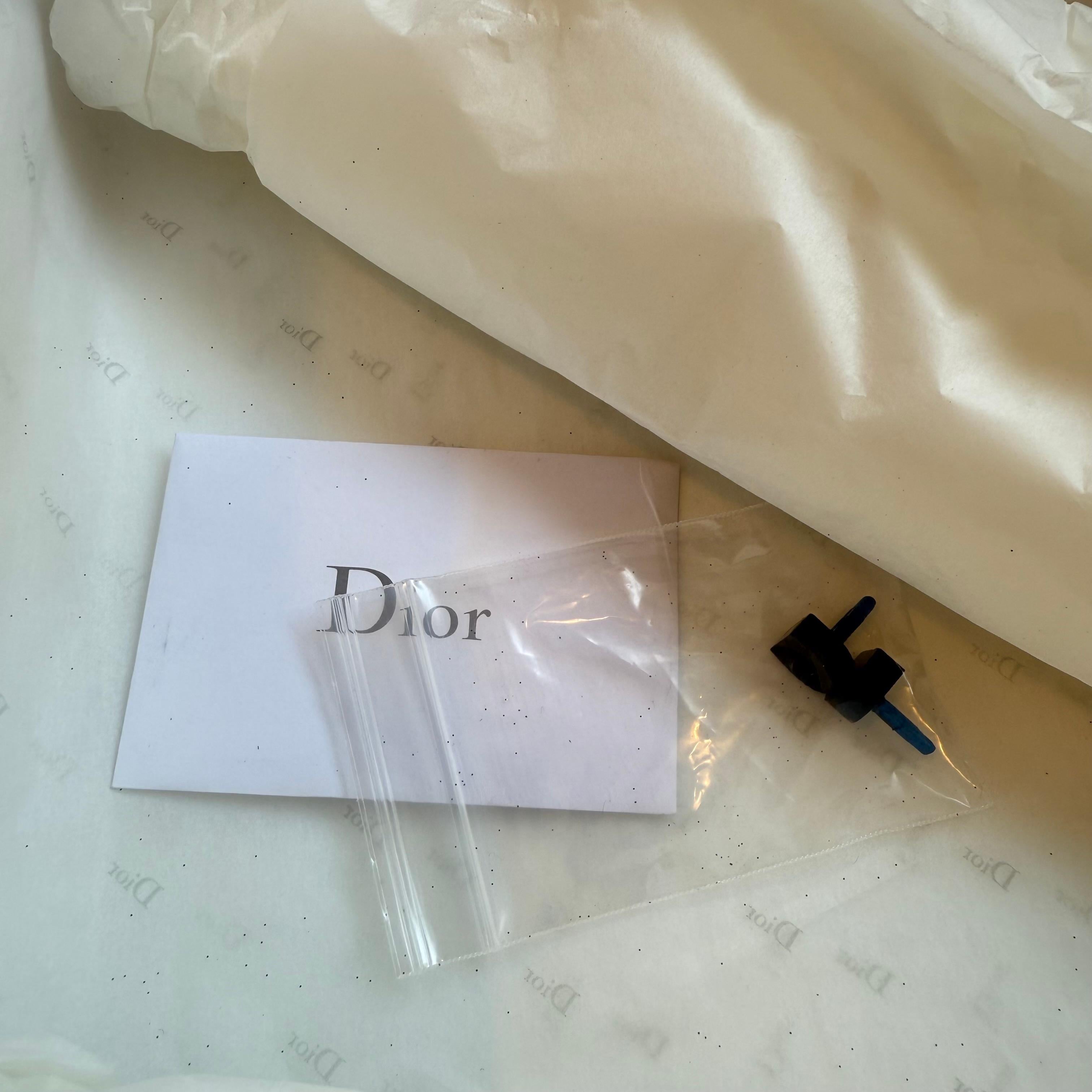 Christian Dior Miss Dior Sandali con paillettes blu notte IT 39 in vendita 5