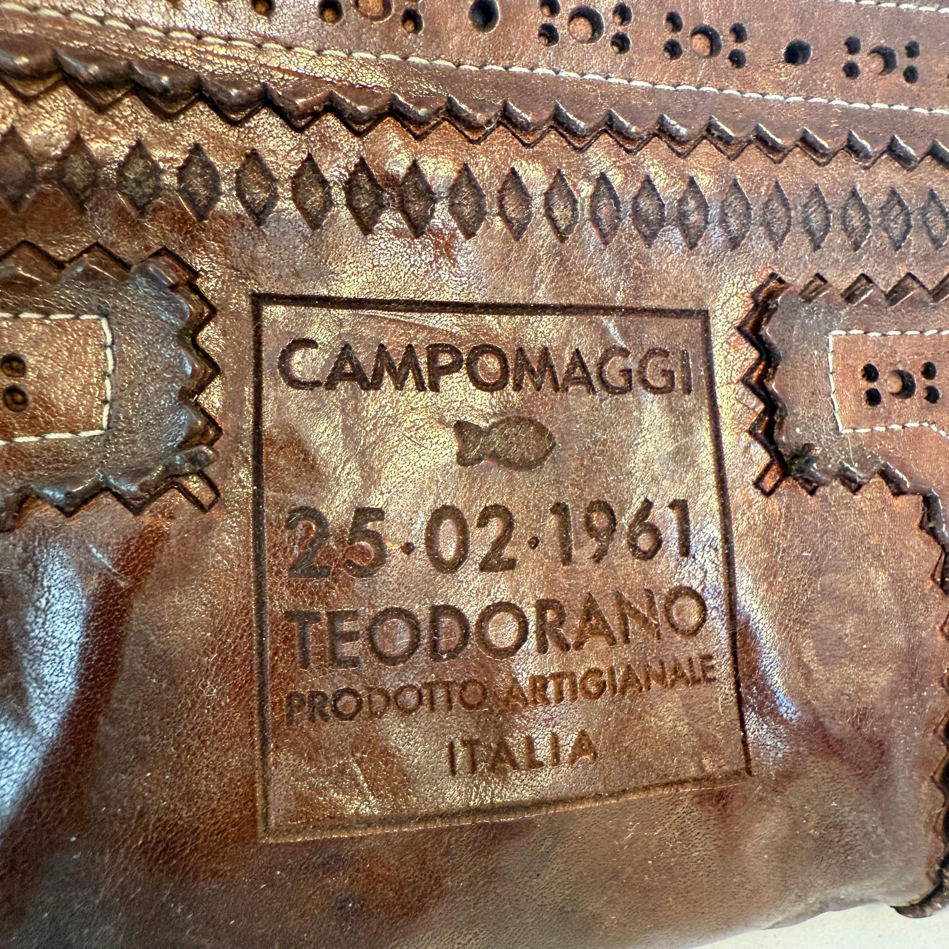 Marrone Portafoglio in pelle marrone Campomaggi in vendita