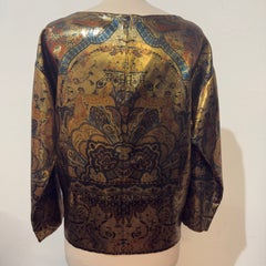 Etro Borza Fancy Silk Blouse Size IT 42 / FR 38 / US 6