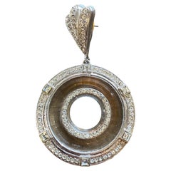Carlo Zini Milano Rhodium Crystal Single Earring