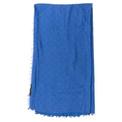 Gucci GG Blue Wool Stole