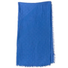 Gucci GG Blue Wool Stole