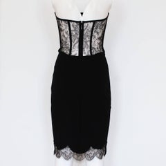 Roberto Cavalli Bustier Lace Dress Size 42