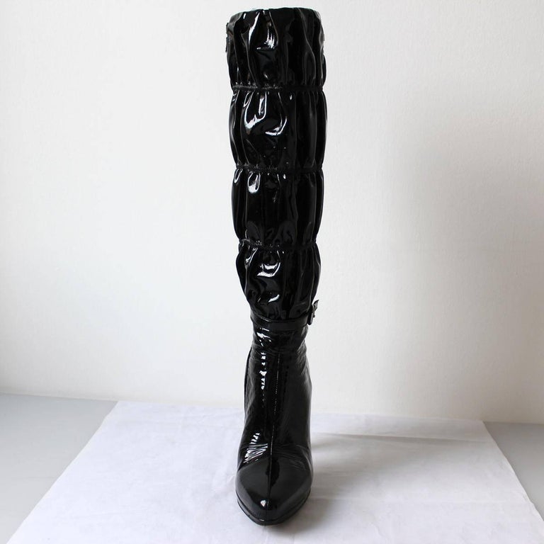 prada patent boot