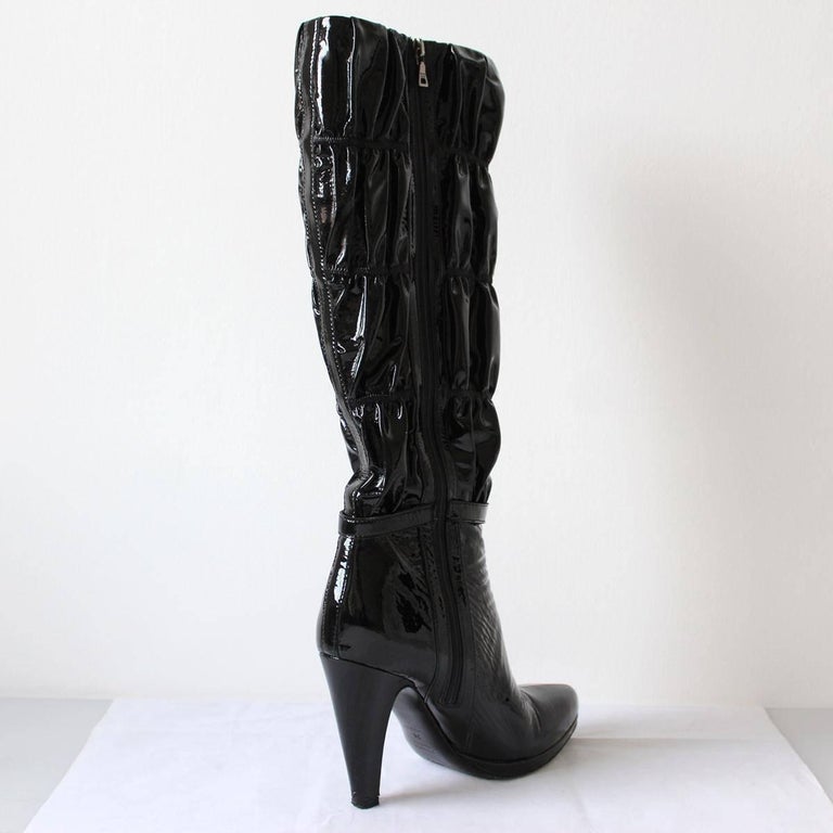 prada patent boot