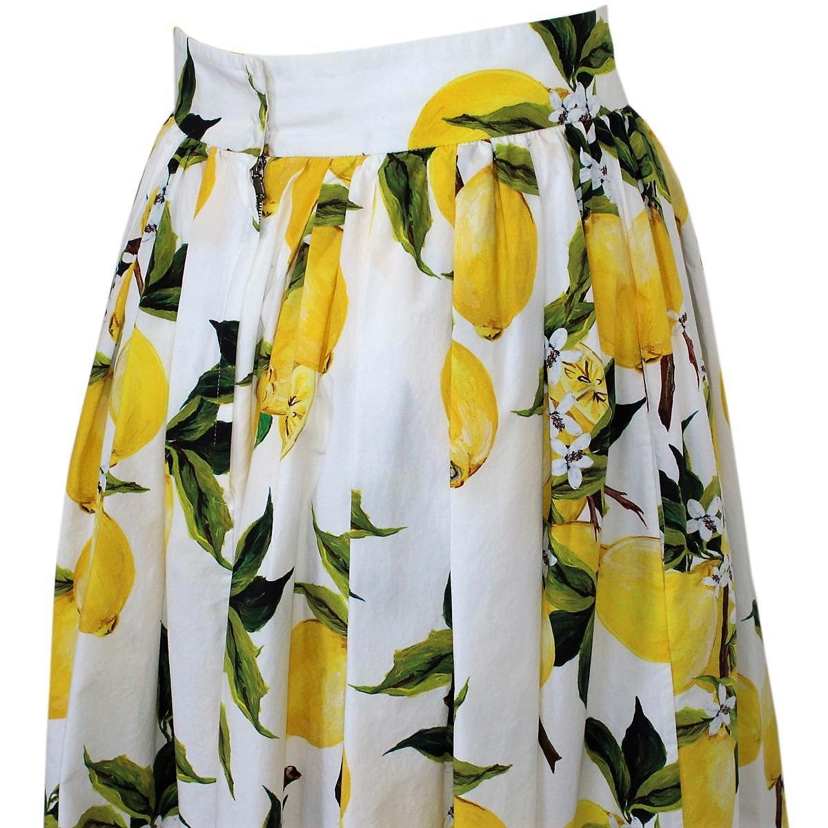 dolce and gabbana lemon skirt