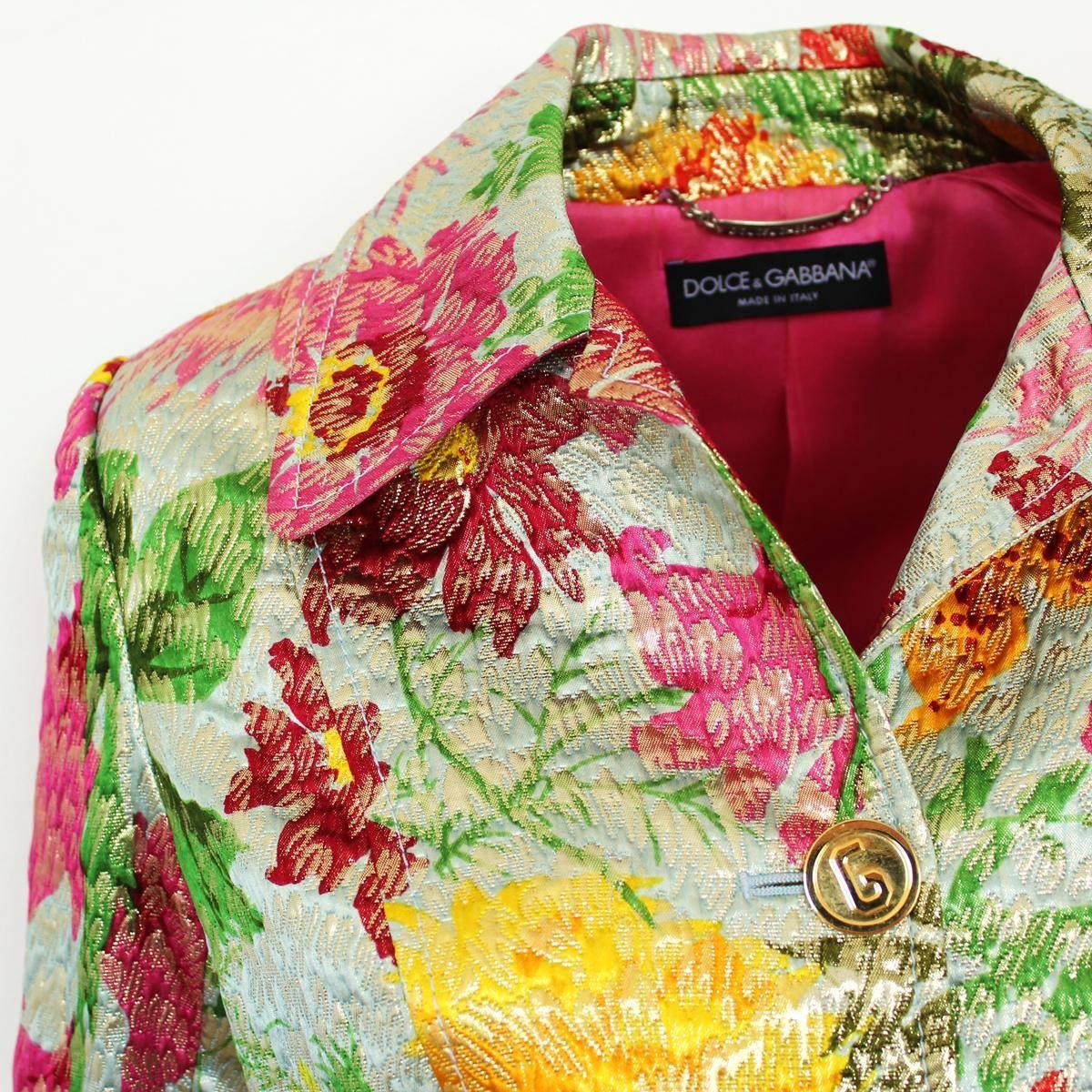 dolce gabbana floral jacket