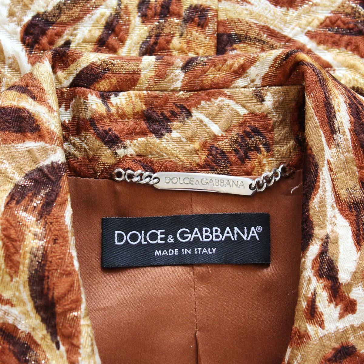 Dolce & Gabbana Multicolored Embossed silk 