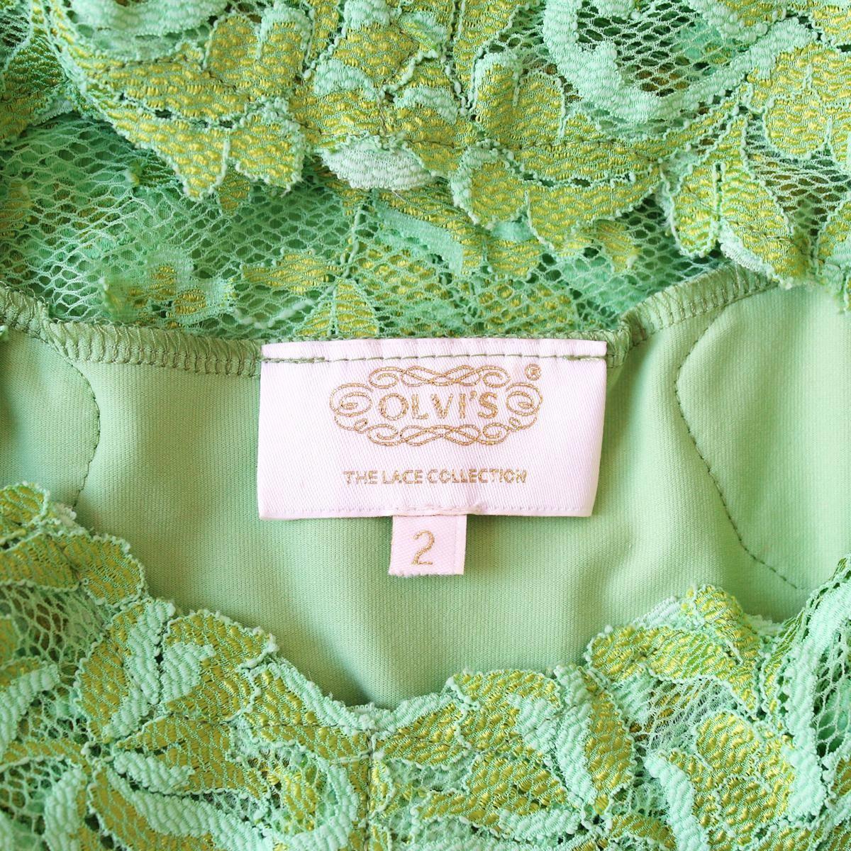 Olvi's Green Lace Dress S 1