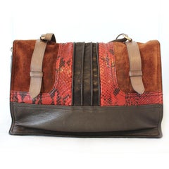 Prada Python and Leather Etiquette Bag