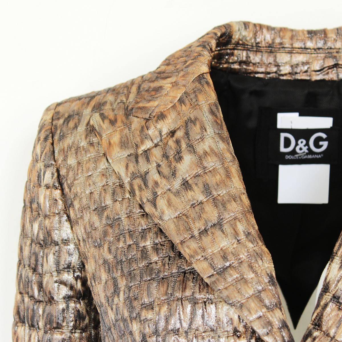 Dolce & Gabbana Cocco Print Jacket In New Condition In Gazzaniga (BG), IT