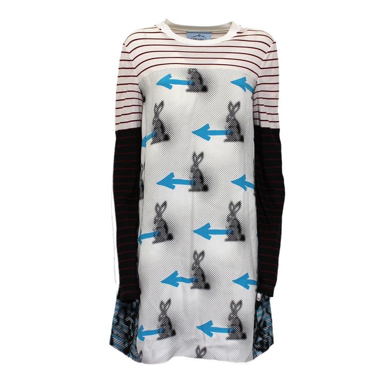 Prada Rabbit Print Dress at 1stDibs | prada 8251, prada anchor t 