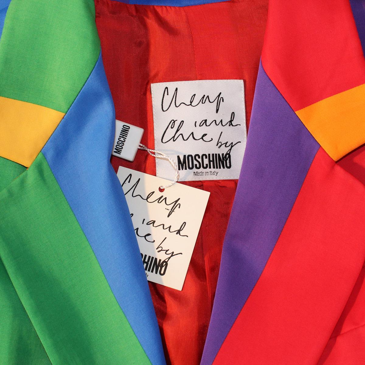 moschino rainbow vest