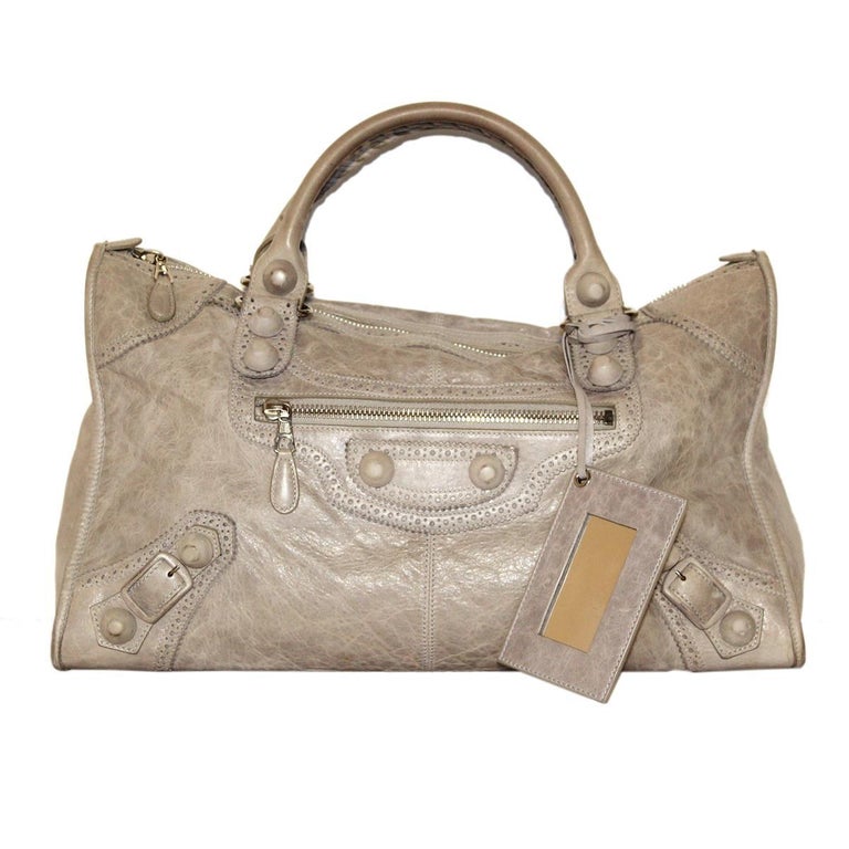 balenciaga grey handbag