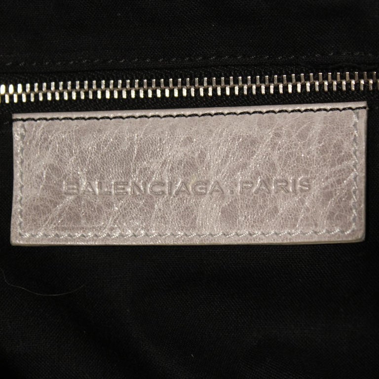 Balenciaga Grey Supersoft Leather Bag at 1stDibs